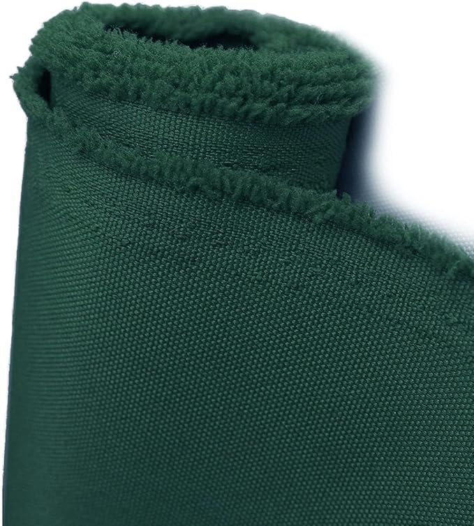 Foreate Waterproof Canvas Fabric by The Yard 600D Upholstery Fabric for Chairs 58" Wide Indoor Outdoor Water Resistant Canvas Polyester Material Sewing DIY Cloth, 1 Yard Green