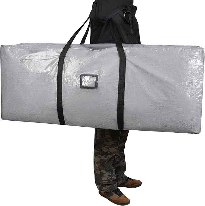 264L Extra Large Storage Bags, Heavy Duty Huge Moving Bags with Zipper and Stronger Handles, Waterproof Material Protects from Dust and Moisture, Big Foldable Duffle Bag for Travel Storage