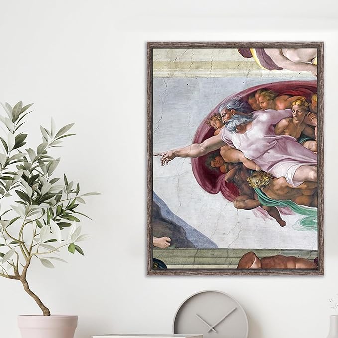 Pixy Canvas Floater Frame 10x12 for 1-1/2 (1.5) inch Deep Canvas Paintings/Canvas Prints/Wood Canvas Panels/Wall Art/Wall Decor/Home Decor/Artwork (Gray Oak, 10 x 12 inch, Portrait)