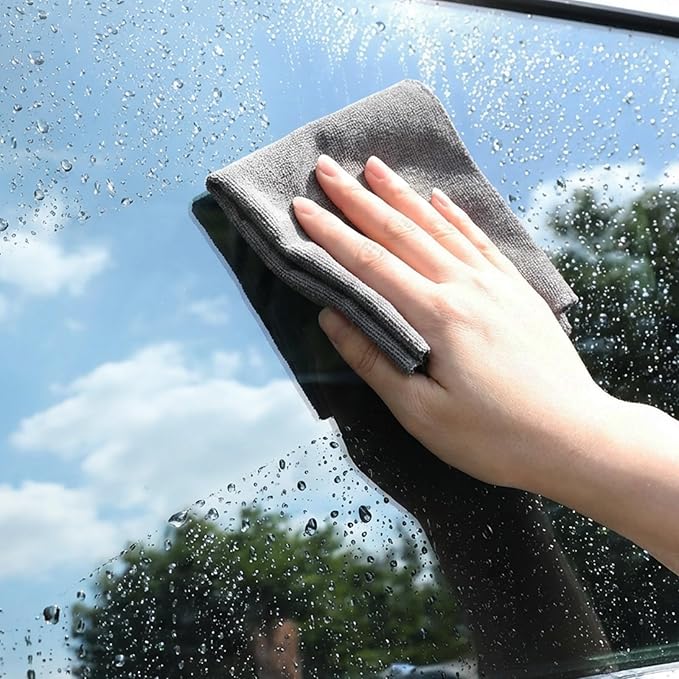 20 Pcs Thickened Magic Cleaning Cloth, Reusable Polyester Fiber Cleaning Rags Washable Cleanings Glass Cloth for Home Kitchen Window Glass Cars