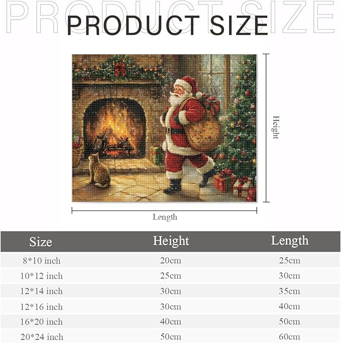 IMLQJES Diamond Art Kits for Adults Santa - Christmas Diamond Painting Santa Claus Carrying Bag Full Drill Square Rhinestone Cross Stitch Embroidery Diamond for DIY Wall Decor 12x14 Inch