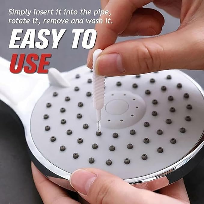 Shower Head Cleaning Brush, 2026 Upgrade Shower Head Cleaning Brush for Small Hole Gap Hole Anti-Clogging Cleaning Brush Multifunctional Shower Head Cleaner Tool for Household (10pcs)