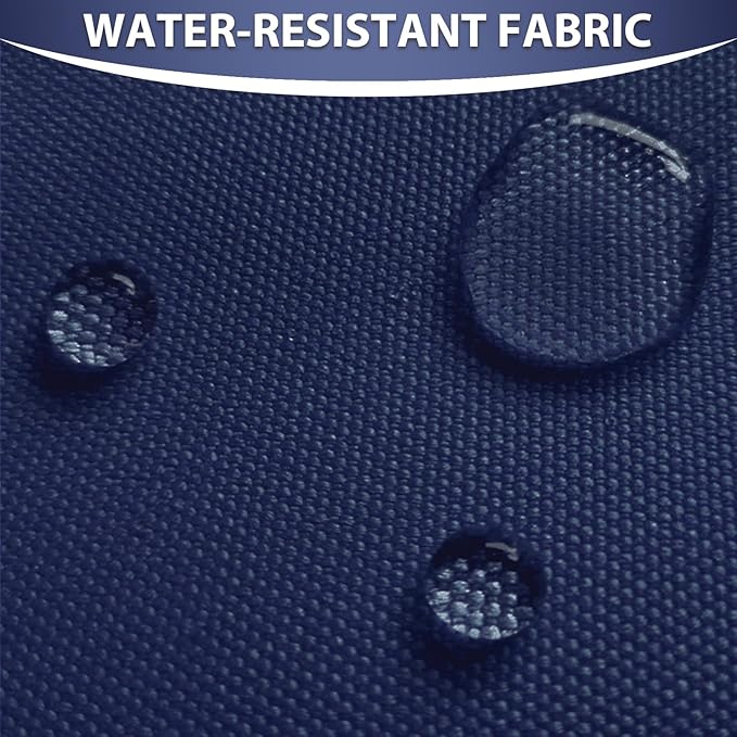Waterproof Canvas Fabric by The Yard 58inch 600D Upholstery Material Polyester Fabric Outdoor Water Resistant Fabric for Sewing Chair Patio Cushion Purse Bag Interior, 12 Yard Navy Blue