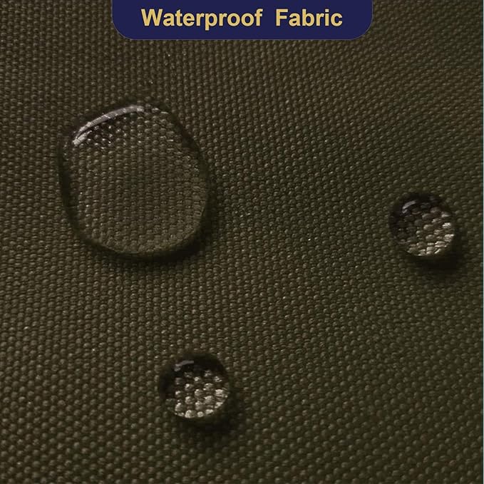 Foreate Waterproof Canvas Fabric by The Yard 600D Upholstery Fabric for Chairs 58" Wide Indoor Outdoor Water Resistant Canvas Polyester Material Sewing DIY Cloth, 8 Yards Army Green