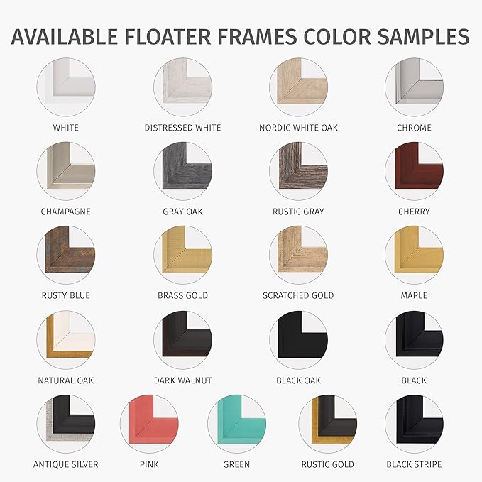 Pixy Canvas Floater Frame 15x20 for 1-1/2 (1.5) inch Deep Canvas Paintings/Canvas Prints/Wood Canvas Panels/Wall Art/Wall Decor/Home Decor/Artwork (Scratched Gold & Cream, 15 x 20 inch, Portrait)