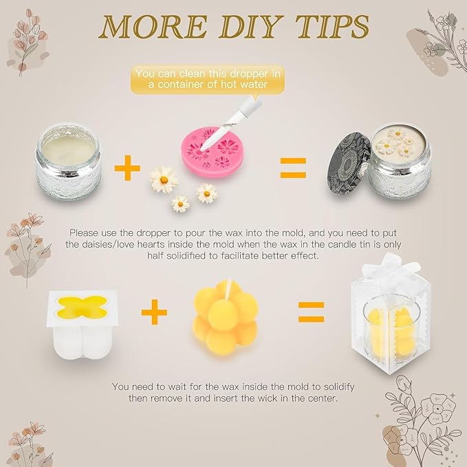 XFNMS Candle Making Kit Scented Candles Making Kit for Beginners DIY Starters