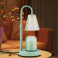Candle Warmer Lamp Green with Timer Dimmable, Birthday Gifts for Women Mom, House Warming Gifts New Home Decor, Wax Melt Warmer for Jar Candles with 2 Bulbs