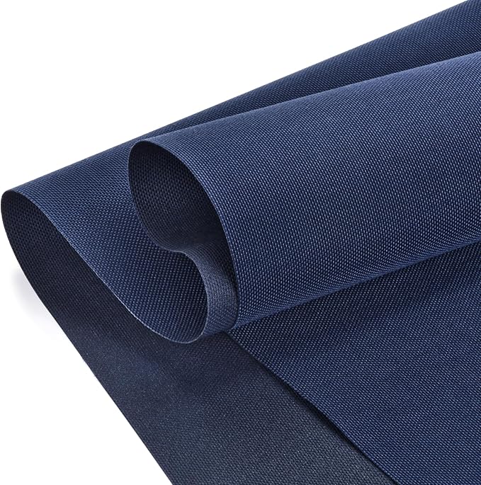 Waterproof Canvas Fabric - 58" Wide 1000D Upholstery Polyester Material - Durable Indoor Outdoor Water Resistant Fabric for Furniture Cover Cushion Home Awning Tent (Midnight Blue, 1 Yard)