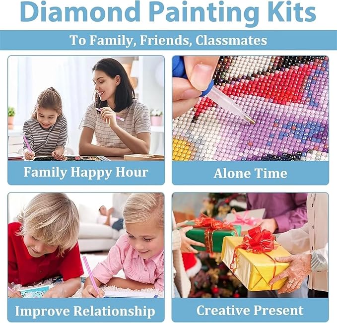 Tooyeer Pink Roses Diamond Painting Kits for Adults 28x36inch,Candle DIY Square 5D Full Drill Diamond Dots Gem Paintings for Beginners,Diamond Art Painting Craft Kits for Home Decor Gift