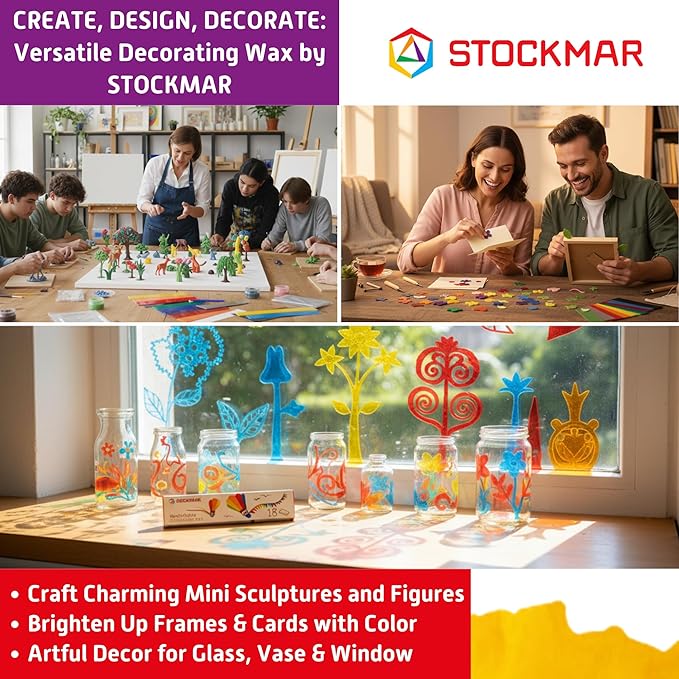 STOCKMAR Decorating Beeswax - 12 Pack (Green)