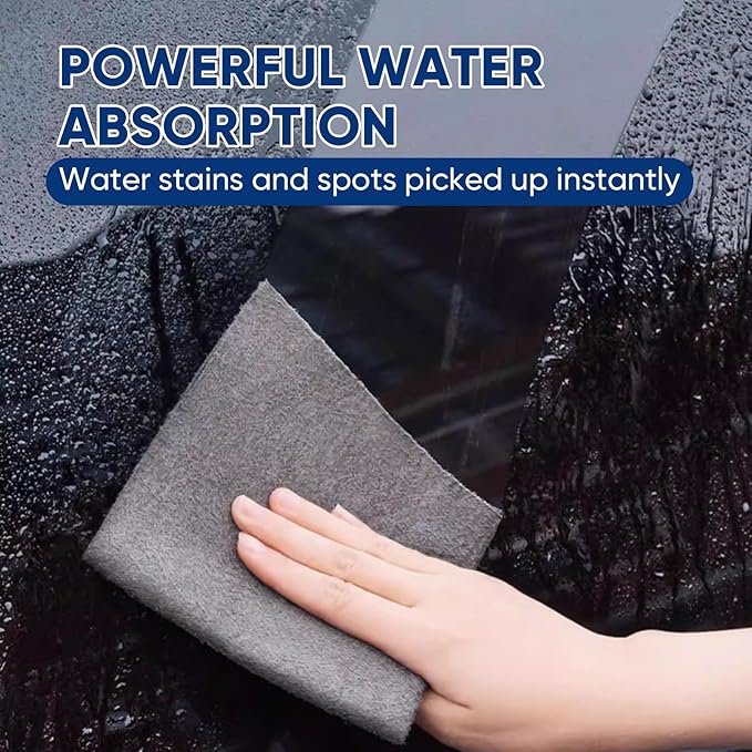 SakerPlus Thickened Magic Cleaning Cloth, 15 Pieces Lint Free Microfiber Cloth for Glass, Mirrors, Windows, Cars (15.7"x19.7" (40x50cm))