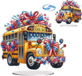 ARTopet DIY Diamond Desktop Ornament US Independence Day Special Shaped Crystal Double Sided Pattern Single Sided Diamond Art Painting Tabletop Home Ornaments Decor-Bus02