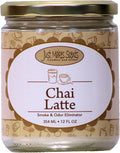 Chai Latte Scented Smoke and Odor Eliminator Candle - Neutralizes Cigarette, Food and Pet Smells - Hand Poured in The USA by Just Makes Scents (12 oz)