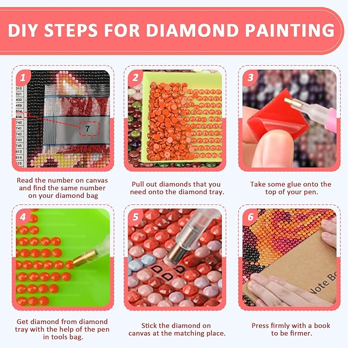 Skyboda Christmas Diamond Art Kits for Adults Beginners, Christmas Candles Diamond Painting Kits for Adults,5D Full Drill DIY Diamond Dot Gem Art Kit Wall Home Decor Arts Craft 12x16 inch