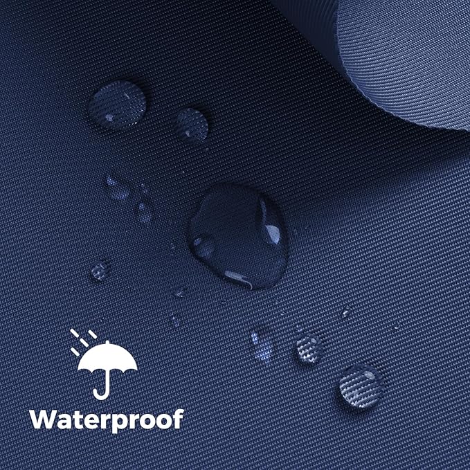 Nylon Fabric, 58" W 420D Waterproof Fabric 15 Yard Ripstop Nylon Material Outdoor Upholstery Twill Sewing Material for Patio Chair, Lining, Cushion, Purse, Tote Bag, Tarp Cover, DIY Project Navy Blue