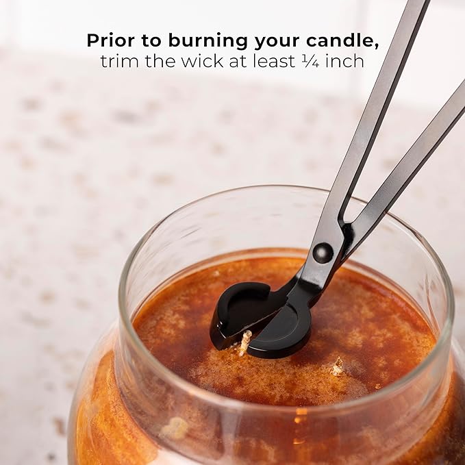 A Cheerful Giver - Orange Cinnamon Clove Baby Scented Glass Jar Candle (6oz) with Lid & True to Life Fragrance Made in USA