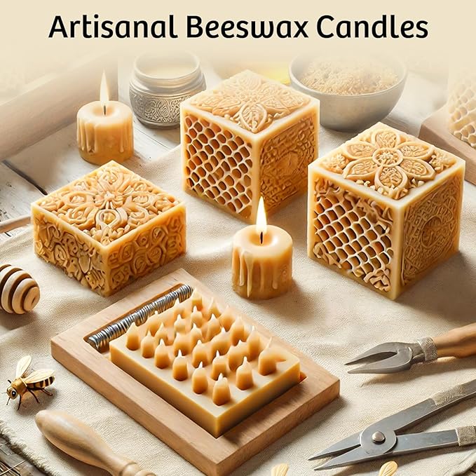 Beeswax Pellets for Candle Making – 10lb/20lb – Natural Beeswax for Candles, Lip Balms, and Skincare – Yellow Beeswax for DIY Projects – Ideal for Beginners and Experts（10lb）