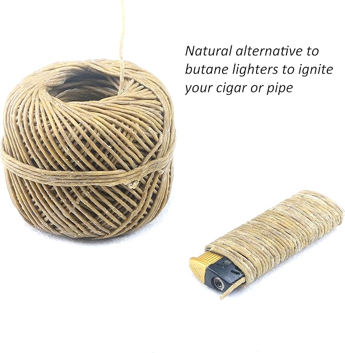 MILIVIXAY 100% Organic Hemp Candle Wick with Natural Beeswax Coating, 200 FT Spool, Standard Size (1.0mm)+ Wick Sustainer Tabs (200PCS).
