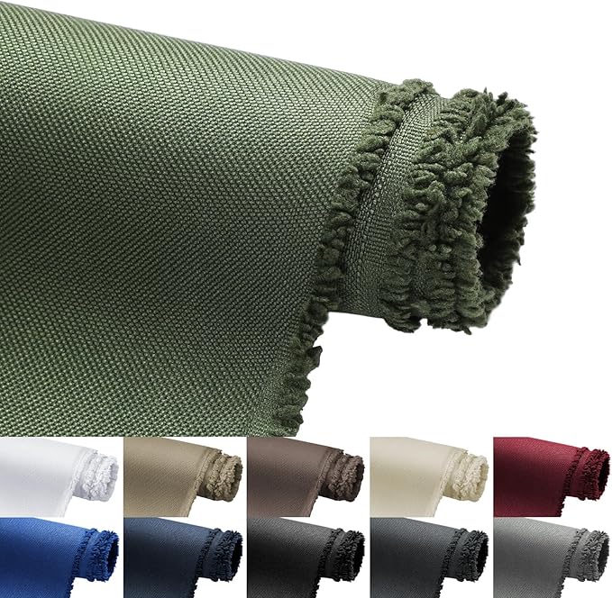 Waterproof Marine Canvas Fabric by The Yard 58" W 600D PVC Backing Water-Resistant Polyester Fabric Upholstery Material for Outdoor Indoor Marine Awning Tent Boat Furniture Cover, 8 Yards Army Green