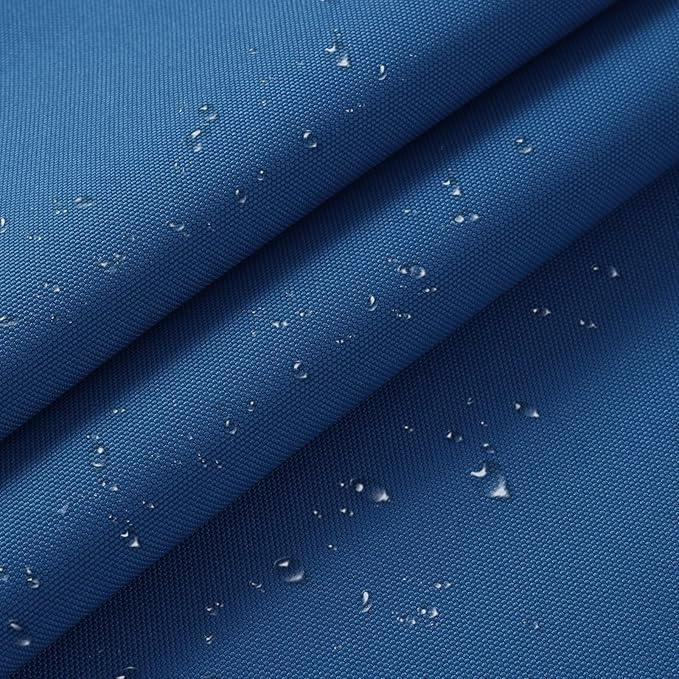 1200D Thicken Waterproof Canvas Fabric by The Yard 58" W Water-Resistant Polyester Fabric Heavy Duty Outdoor Upholstery Material for Chair Patio Cushion Furniture Cover Sewing DIY, 1 Yard Ocean Blue