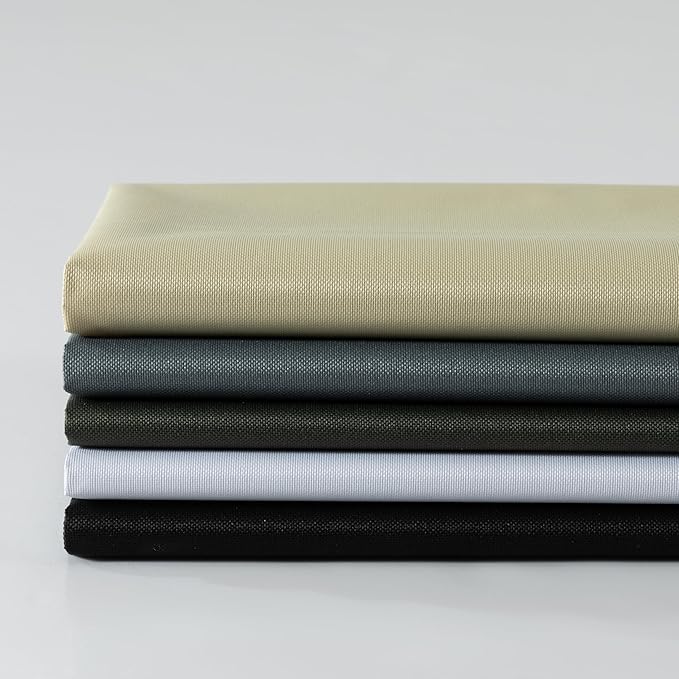 600D Nylon Water Proof Fabric, 59" Wide Water Resistant Fabric, Soft Lightweight Outdoor Material, White Waterproof Material for Outdoor Chair Cushion Furniture Cover Awning Etc 3 Yard