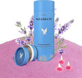 Dusk in Provence Pearled Candle – 18 Oz Lavender Scented Sand Candles with 30 Wicks | Refillable Purple Wax Long-Lasting Powder 120 Hours Clean Burning for DIY Lover’s Gifts