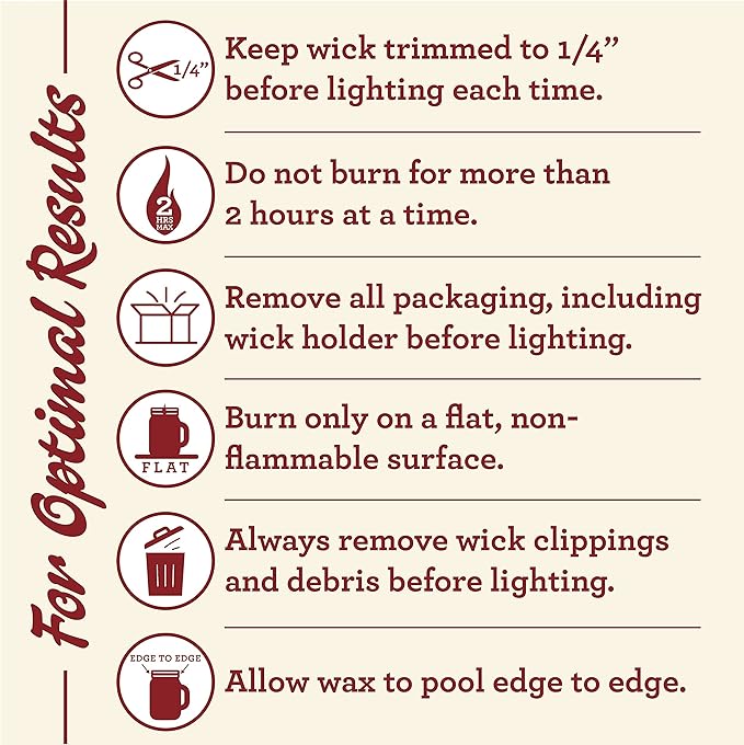 Our Own Candle Company, Mulled Cider Scented Mason Jar Candle, 100 Hour Burn Time,13 Ounces