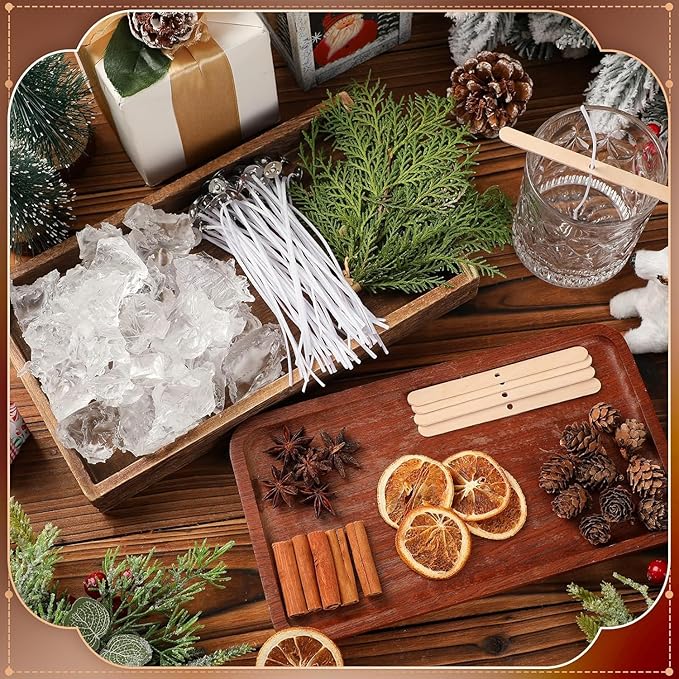 Clear Wax for Candle Making-DIY Aromatherapy Candle Making Gel raw Materials, can add Dried Flowers/Fragrance, smokeless Safe Candle Materials, Birthday Christmas Gift Decoration (Transparently)
