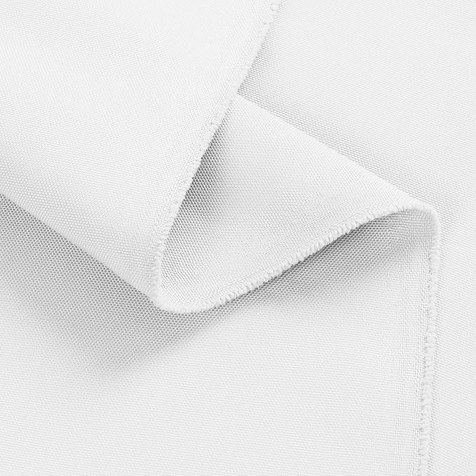 1200D Thicken Waterproof Canvas Fabric by The Yard 58" W Water-Resistant Polyester Fabric Heavy Duty Outdoor Upholstery Material for Chair Patio Cushion Furniture Cover Sewing DIY, 1 Yard White