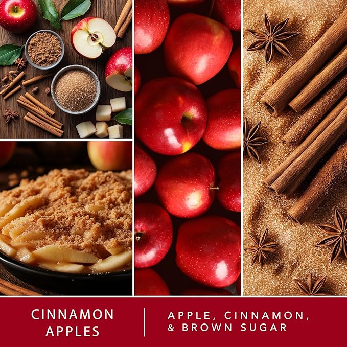 Scentsationals Wax Melts Strong Scent - Cinnamon Apples - Long Lasting Scented Melts for Warmers, 10oz (24-Cubes)