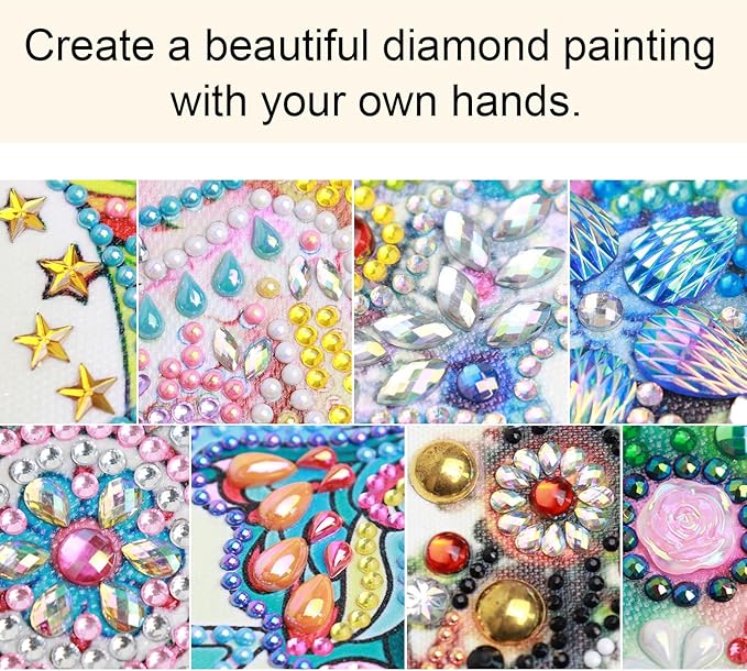 antor Diamond Painting Christmas Gingerbread House, 5D DIY Special Shaped Diamond Art Kits for Adults Beginners, Crystal Rhinestones Diamond Painting Canvas Holiday Scene Winter, Christmas Home Decor