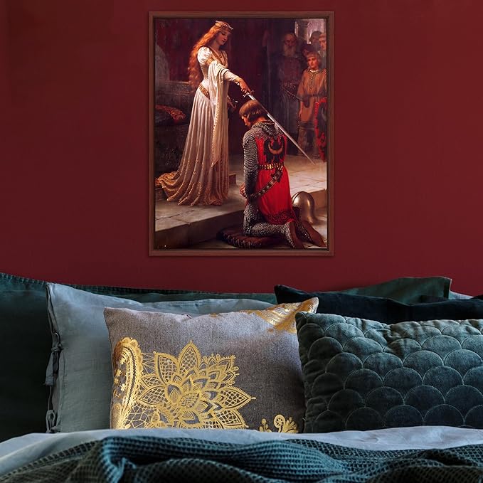 Pixy Canvas Floater Frame 12x36 for 1-1/2 (1.5) inch Deep Canvas Paintings/Canvas Prints/Wood Canvas Panels/Wall Art/Wall Decor/Home Decor/Artwork (Red Cherry, 12 x 36 inch, Portrait)