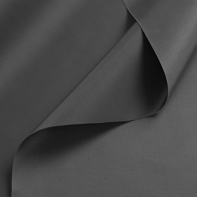 Nylon Fabric, 58"W 420D Waterproof Fabric 15 Yard Ripstop Nylon Material Outdoor Upholstery Twill Sewing Material for Patio Chair, Lining, Cushion, Purse, Tote Bag, Tent, Tarp Cover, DIY Project Grey
