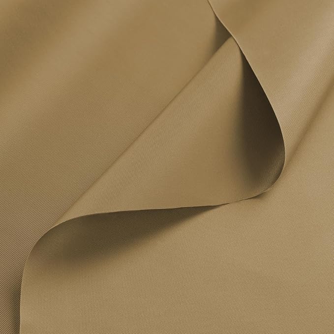 Nylon Fabric, 58"W 420D Waterproof Fabric 8 Yard Ripstop Nylon Material Outdoor Upholstery Twill Sewing Material for Patio Chair, Lining, Cushion, Purse, Tote Bag, Tent, Tarp Cover, DIY Project Khaki