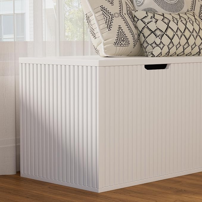 L-Shape Bench with Cushion,Backless Wood Kitchen Breakfast Corner Bench with Hidden Storage,Corner Dining Bench for Entryway,Dining Nook, Kitchen,Cloakroom,White
