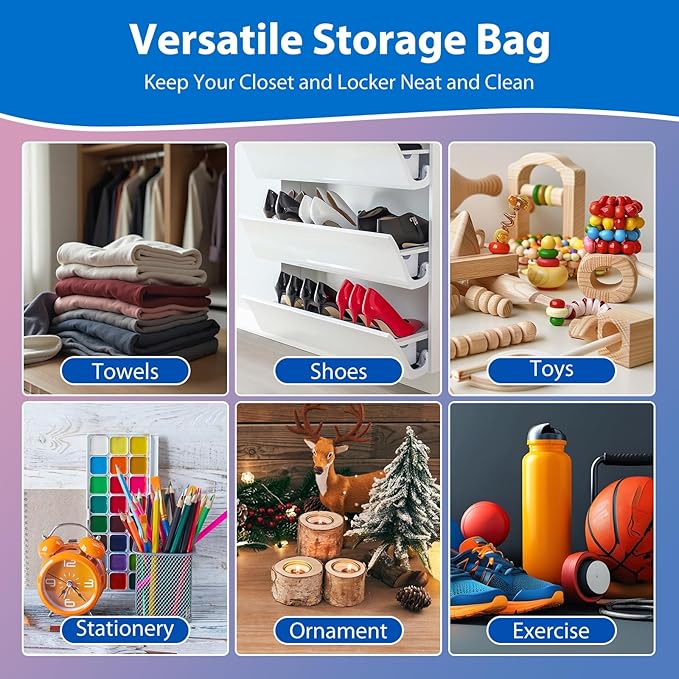 5 Gallon Zipper Bags with Handle and Bottom, Pack of 12, Heavy Duty Clear Handy Plastic Storage Bag, 18"x24" Reusable Large Zip Storage Bag for Sports, Travel, Moving and Clothes, 3-Mil Thick