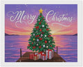 AIVKIEJK Diamond Painting Kits for Adults - Merry Christmas Coastal Winter Beach Painting DIY 5D Full Drill Diamond Dots Paintings with Diamonds Gem Art and Crafts Home Decor 16"x20"