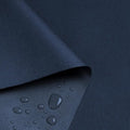 Waterproof Marine Canvas Fabric by The Yard 58" W 600D PVC Backing Water-Resistant Polyester Fabric Upholstery Material for Outdoor Indoor Marine Awning Tent Boat Furniture Cover, 15 Yards Navy Blue