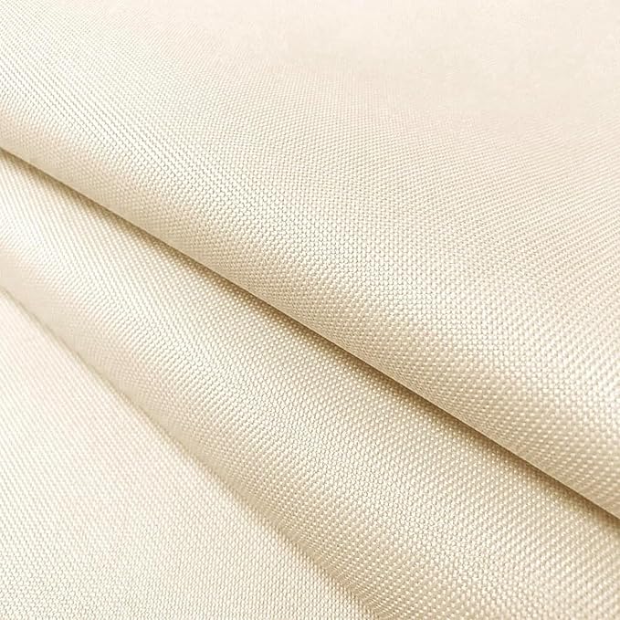 Foreate Waterproof Canvas Fabric by The Yard 600D Upholstery Fabric for Chairs 58" Wide Indoor Outdoor Water Resistant Canvas Polyester Material Sewing DIY Cloth, 8 Yards Pale Yellow