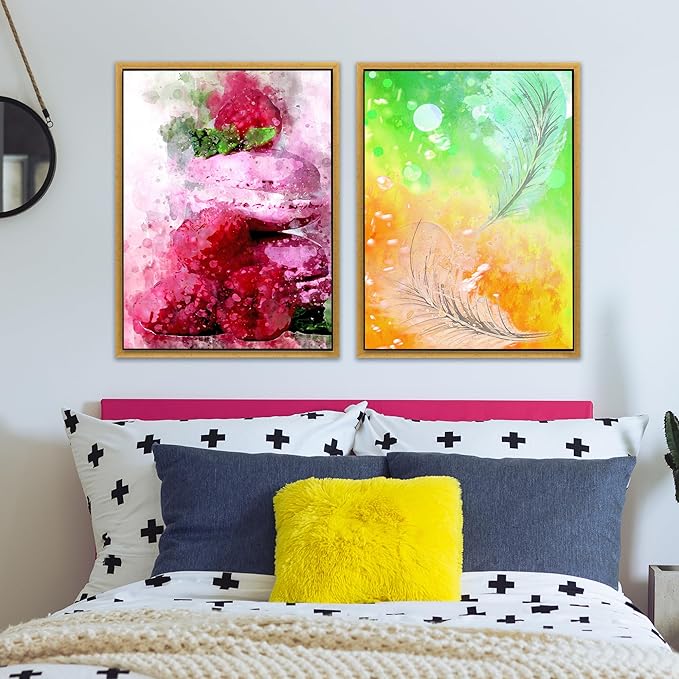 Pixy Canvas 11x17 inch Floater Frame for 1.5" Deep Canvas Paintings, Wood Panels & Stretched Canvas Boards. 4 Colors Available (Rustic Gold, 11 x 17)