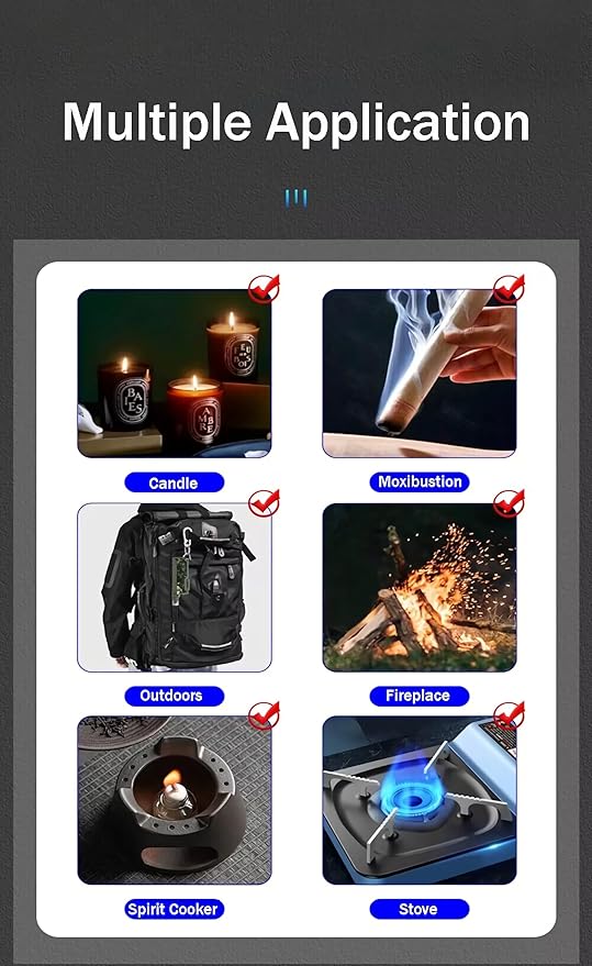 Ambrogio.L Jet Torch Lighter, Scalable Long Neck with Visible Gas Window for Kitchen Fireplace Camping Candle Grill BBQ Fireworks，Gas not Included,Black