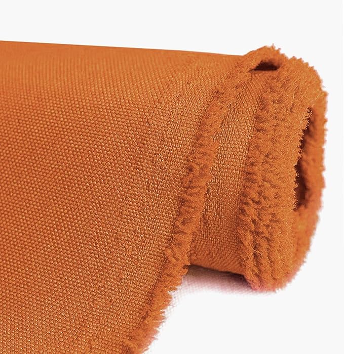 OTOEZ 600D Waterproof Canvas Fabric by The Yard, Fade & UV Resistant Outdoor Upholstery Material 58" W Water Resistant Cordura Polyester Fabric for Marine Boat Awning Tent Chairs DIY, 10 Yards Orange