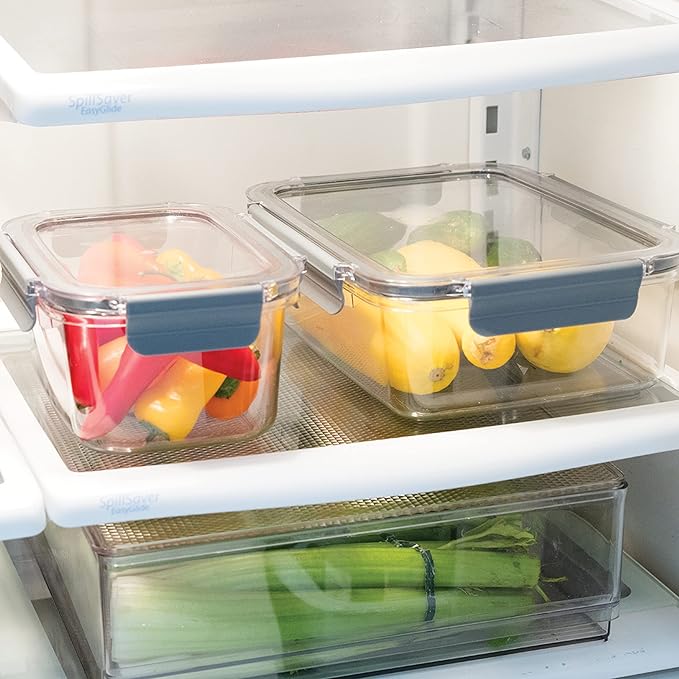 Oggi Clarity Leak-Proof Airtight Food Storage Container - Ultra clear, BPA free, Sealable Container with Lid, Ideal for kitchen storage, Kitchen Organization, Perfect Meal Prep Containers. 54oz/1.6lt