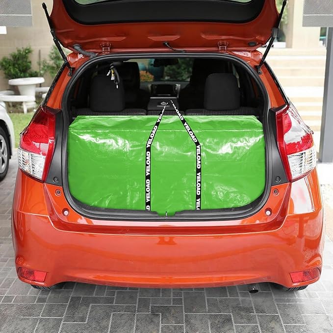 66 Gallon Extra Large Storage Bags 2 Pack – Light Green XXL Heavy Duty Waterproof Moving Tote Bags for College Dorm, Travel, Clothes & Bedding Foldable Zippered Duffle with Handles