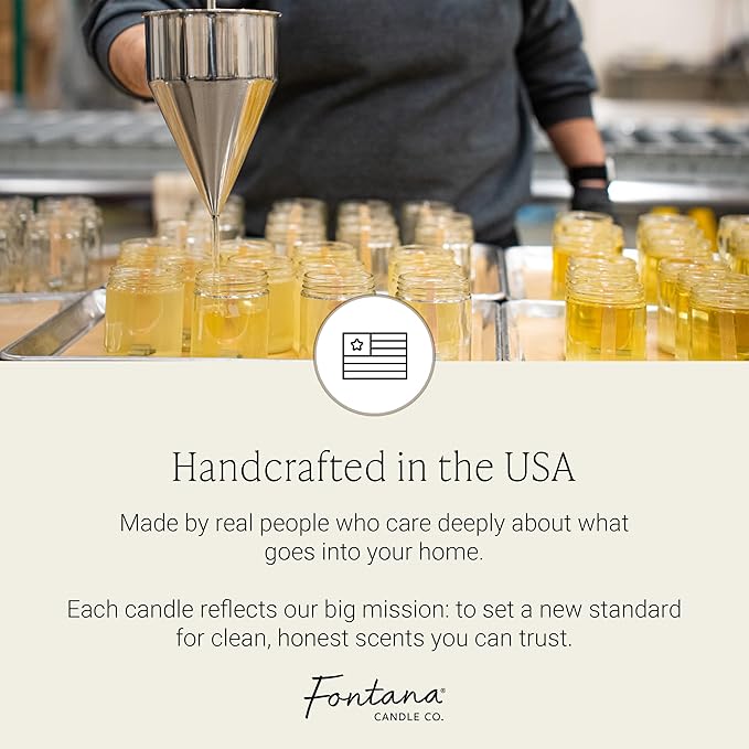 Fontana Candle Co Wood Wick Beeswax Jar Candle, Spring Bundle – Made Safe with Coconut Oil & Pure Essential Oils – 35+ Hrs Clean Burn, Long Lasting and Non-Toxic Candles for Home & Room Decor