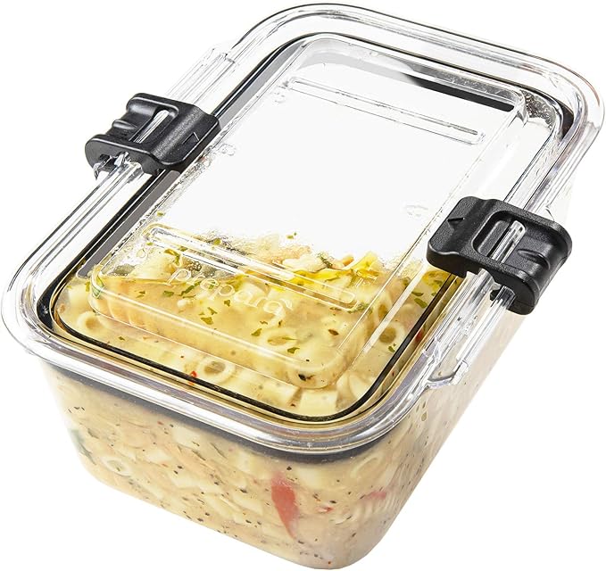 Prepara Latchlok 5.25 Cup Tritan Food Storage Container, Set of 2, Clear