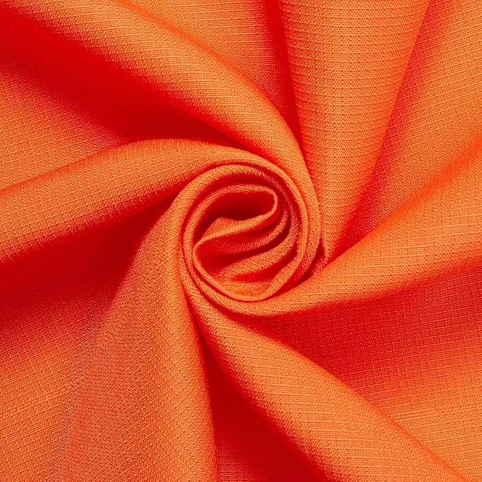 Ottertex Polyester Ripstop Fabric Water Repellent Heavy Duty Outdoor Lightweight By The Yard - Orange (10 Yards)