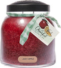 A Cheerful Giver - Juicy Apple - 34oz Papa Scented Candle Jar with Lid - Keepers of the Light - 155 Hours of Burn Time, Gift for Women, Red