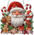 MOGTAA Christmas Diamond Art Hanging Kits for Adults Kids, Santa Claus Diamond Art Suncatchers, 5D Special Shape Diamond Painting Window Pendant Kit for Home Door Wall Decor