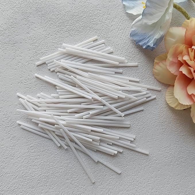 Pearled Candle Cotton Wicks 500-Pack for Sand Candles Making - 2Inch Metal-Free and Lead-Free Refill Sand Wax Wick for Candle Making DIY (White)